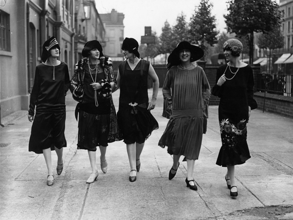 European women's apparel in the 1920s
